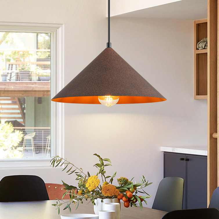 Oliver 1Light Cone Single Pendant Wayfair